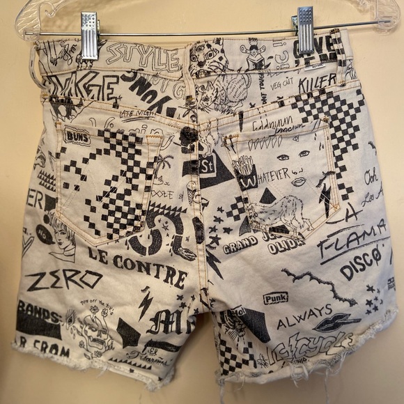 Mother The Vagabond Cuff Shorts Unwritten Rules Off White Graffiti 24 - Picture 4 of 4